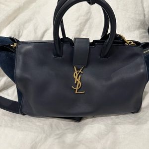 Saint Laurent Monogram Cabas Downtown Leather Small